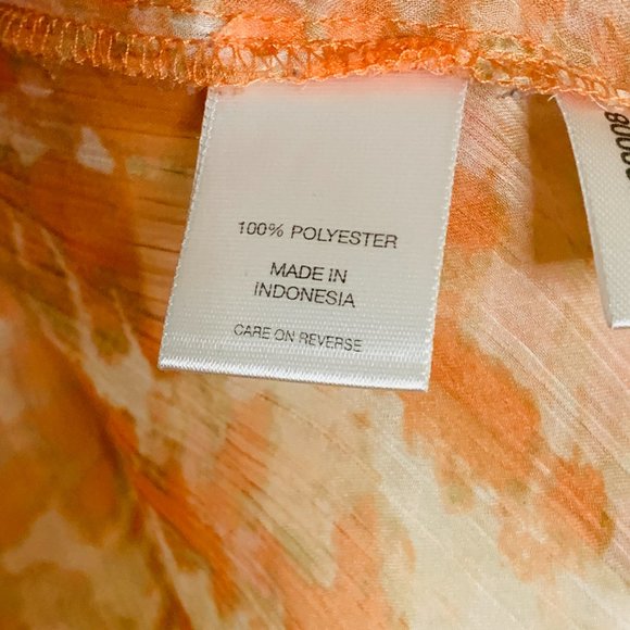 Peachy Orange Ruffled Top in XL from New York & Co - Picture 4 of 4